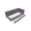 Sofabed - MUVOE - Daybed - 90 x 200 cm - Éclairage LED télécommandé - USB+Type-C et rangements 6