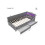 Sofabed - MUVOE - Daybed - 90 x 200 cm - Éclairage LED télécommandé - USB+Type-C et rangements 5