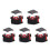 5Sets Puppenkostüm Abschluss in Schwarz Mit Accessoires Set 8