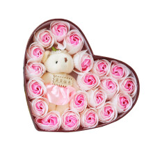1St 20 Seifenrose Herzform Für Valentinstag (Weiß)
