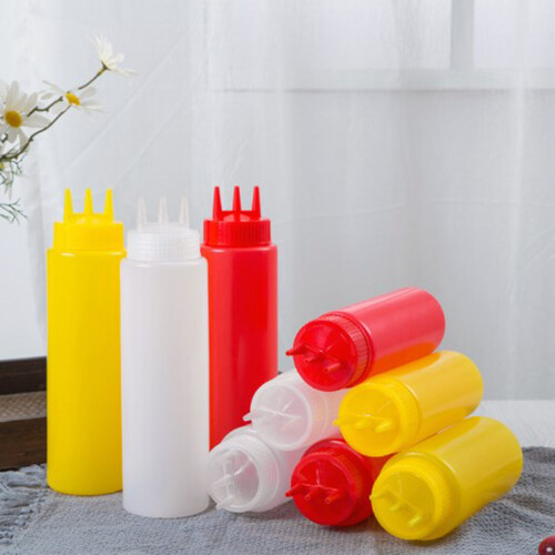 Bouteilles de Sauce à 3 trous, distributeur de-Blanc 650ml 2