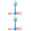 2Pcs Electric Bubble Wand With Light And 5