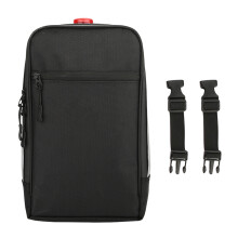 Bolsa de selim para bicicleta de montanha, grande capacidade, estilo fibra de carbono, resistente à água, para guardar smartphone, chaves,