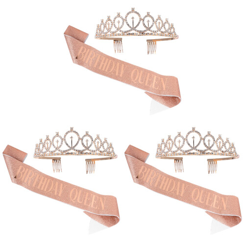 3 Sets Decorative Hair Birthday Party Shoulder Strap 1