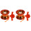 2Sets Robuste Rote Yo-Yos Aus Metall & ABS, Fingerspitzen-Training 4