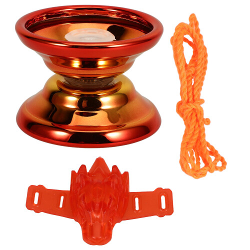 2Sets Robuste Rote Yo-Yos Aus Metall & ABS, Fingerspitzen-Training 1