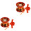 2Sets Robuste Rote Yo-Yos Aus Metall & ABS, Fingerspitzen-Training 5