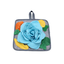 Pet Snuffle Mat for Dogs Encourages Natural Foraging-blue