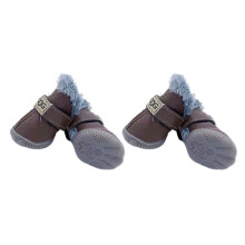 Chaussures pour chiots, bottes durables-Marron foncé 3