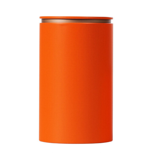 Elegantes Tee-Vorratsglas, robuster Metallbehälter-großes Orange