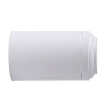 Eenvoudige effen kleur ronde theepot- gebroken wit
