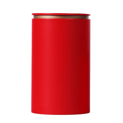 Coffee Storage Container Herbs Stash Jar Metal Tea-large Red