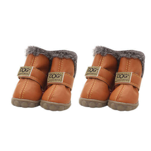 Chaussons de pluie pour chiots, durables,-Couleur café 3