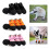 4 lots de bottes souples pour chiens,-couleur orange S 4