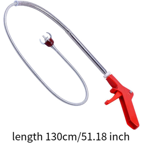 Versatile toilet grabber tool for clogged pipes, 1.3 million 2