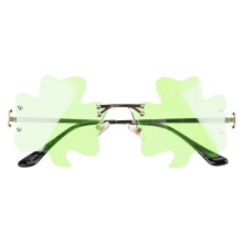 1Paar Metalen St. Patrick's Day Bril Voor Feest En Photo Props