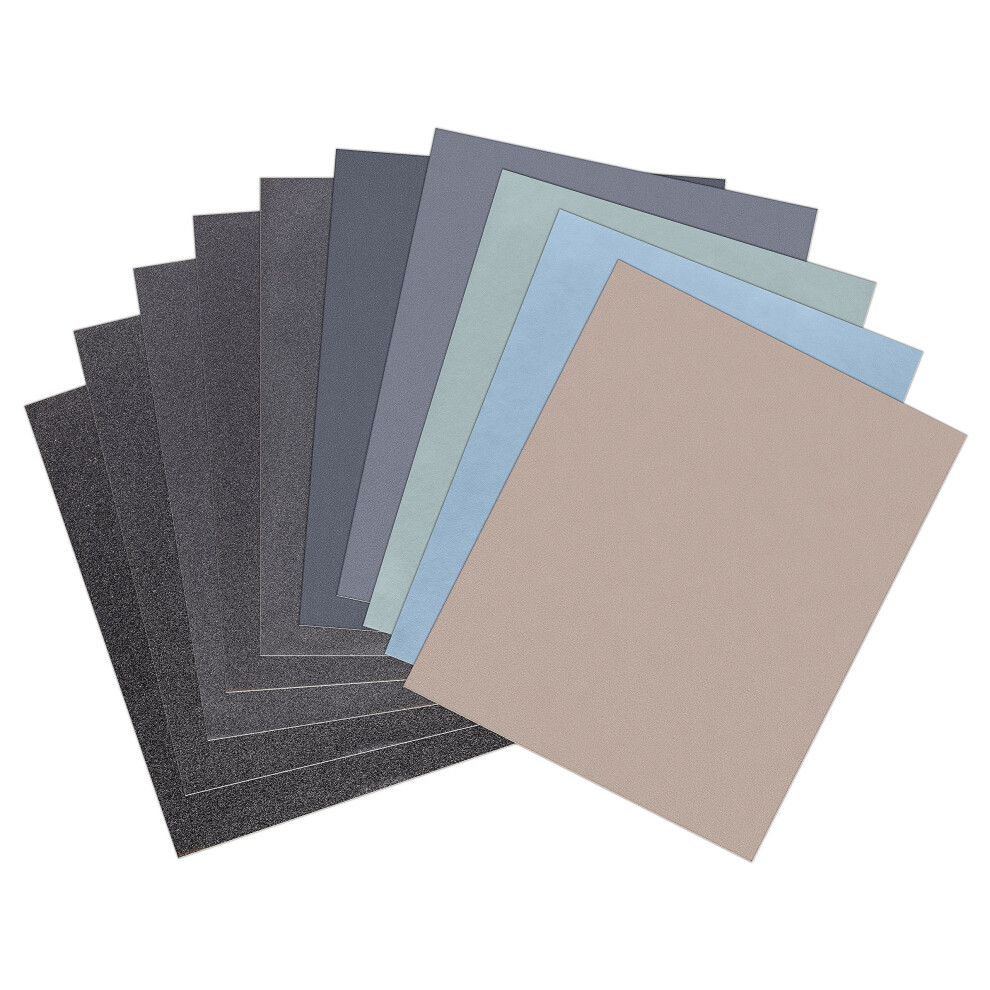 50 Sheets P180 Grit Wet And Dry Sandpaper Sanding Paper 230 X 280 Mm Ref: 2334 9001264193805