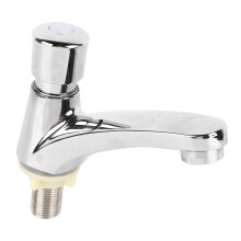 time delay faucet, cold sink knock copper selfclosing faucet tap water saving faucet for home kitchen bathroom hotel outdoor outdoor