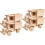 4 sets holzpuzzle 3d bausatz kinder lernspielzeug 4