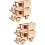 4 sets holzpuzzle 3d bausatz kinder lernspielzeug 7