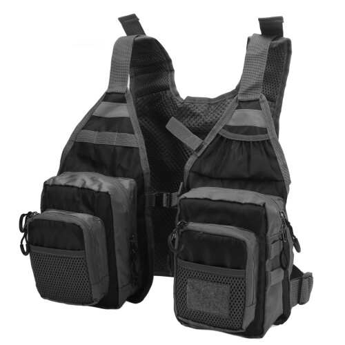 Angelweste, Polyester, schwarz, verstellbarer 1