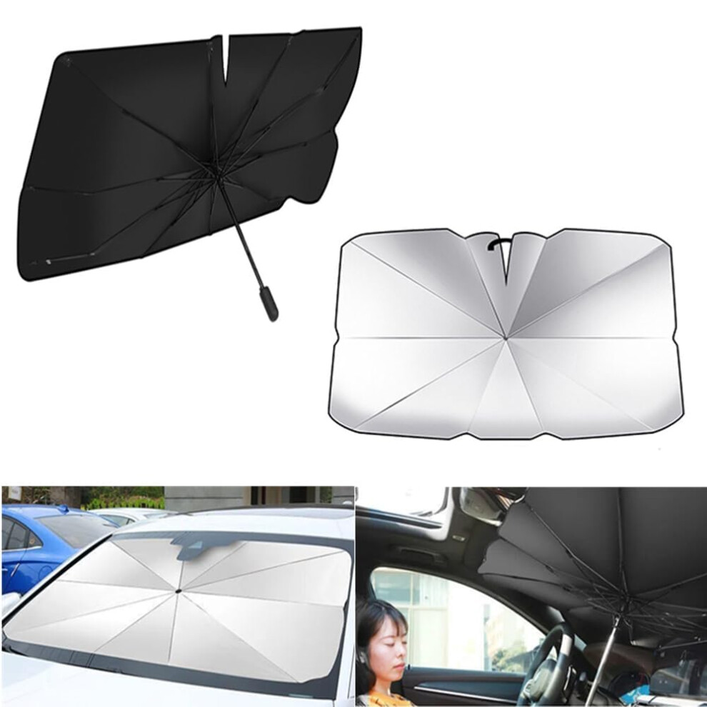 Car Front Windshield Sun Shade Umbrella 125X65 Front Rear Windshield Cover Uv Protection 9001264262501