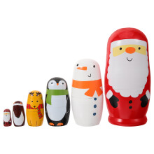 12 Teile Santa Claus Aus Holz Für Kinder