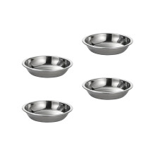 4Pcs Round Sauce Dipping Bowl Flat Plate Food Serving-9cm