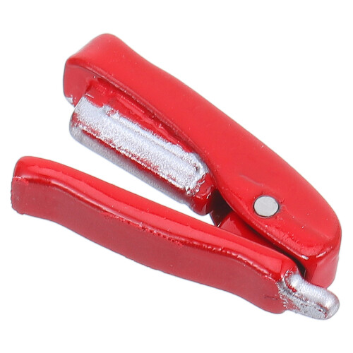 2Ud Miniatura Grapadora Roja Zinc Accesorio Casa Muñecas 1