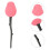 Face Makeup Brush Travel Friendly Rose Modeling 1pack 6