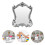 Miniature European Mirror Retro Dressing Table Decor 6