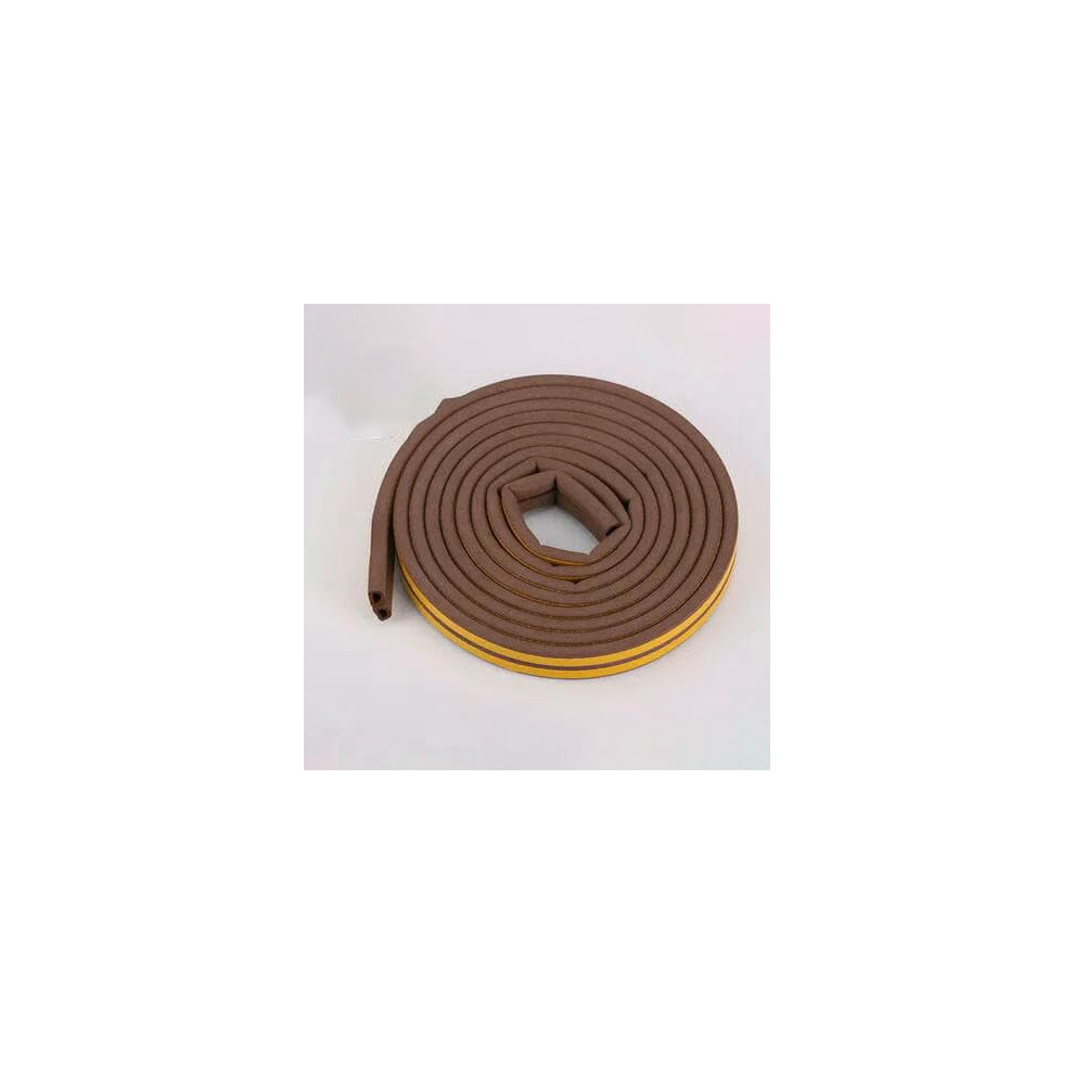 5 Meter Selfadhesive Door And Window Sealing Strip Glass Window Anticollision Rubber Strip Foam Soundproofing Stripbrown D 9X6mm 9001264191542