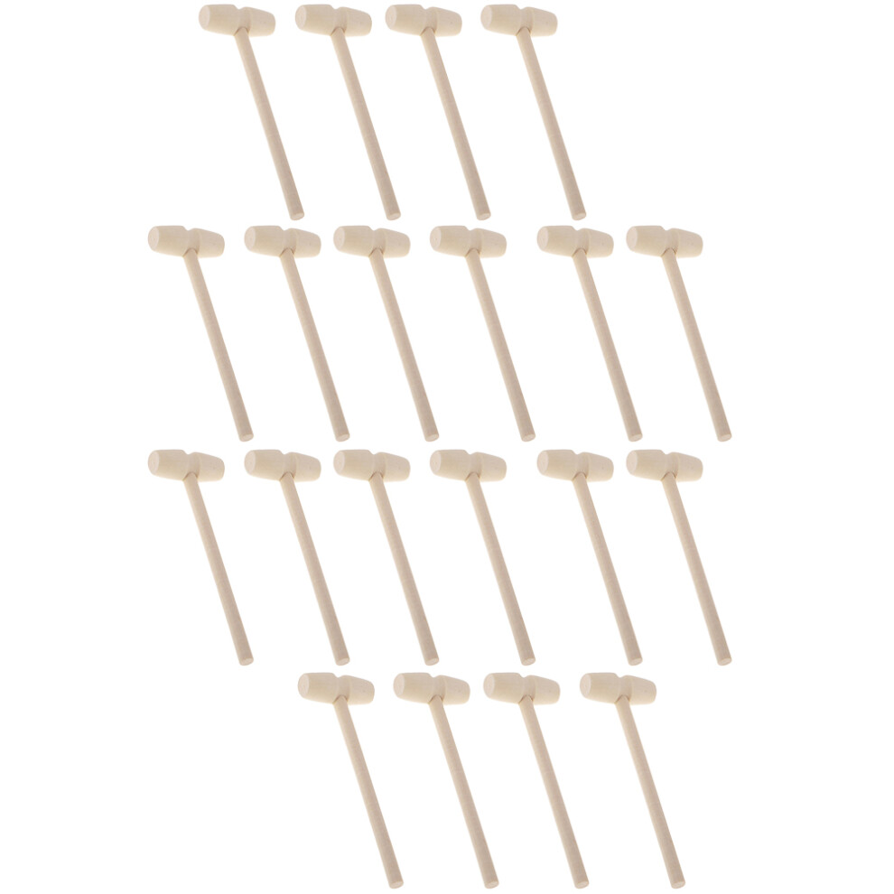 Photos - Other Toys 100 Pcs Solid Wood Mini Hammers Hitting Toy For Creative Learning
