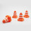 6Pcs Practical Educational Roadblock Sign Toys Traffic Cone 11