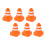 6Pcs Practical Educational Roadblock Sign Toys Traffic Cone 9