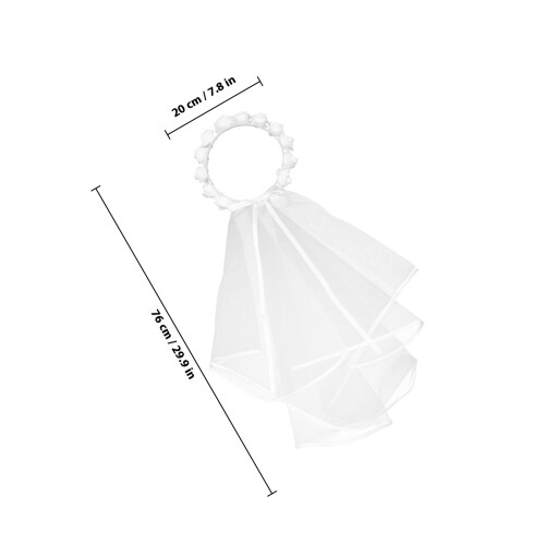 Rose Sluier Slinger Decor Bruid Of Wit 1