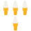 4Pcs Fake Ice Cream Toy White Multipurpose Artificial Display Model 9