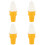 4Pcs Fake Ice Cream Toy White Multipurpose Artificial Display Model 7