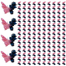 5 paquets de breloques d'ongles papillon 3D colorées,-HY286