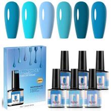 Collection of 6 Nail Gel Colors Set Perfect for Parties-GPS02