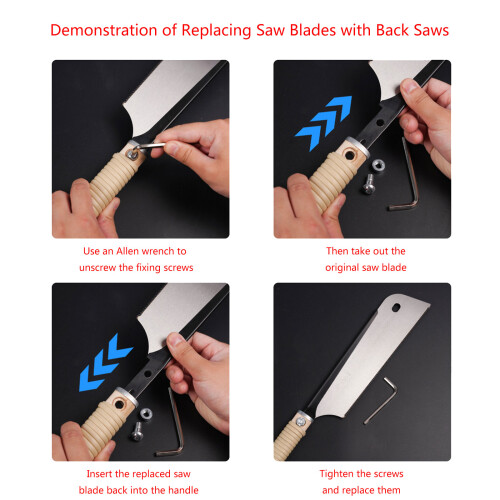 Small Hand Saw Japanese Pull Saw for Woodworking- 525MM 1