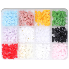 12 grilles 3D arcs ongles Art breloques nœud papillon-SZSP04