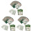3 Sets Papier- -Karten Quadratische Größe Für Weihnachtsfeier 4