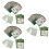 3 Sets Papier- -Karten Quadratische Größe Für Weihnachtsfeier 9