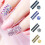 3D Nail Crystal Rhinestones,Flat Back Nail-Phantom gold 3