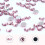 3D Nail Crystal Rhinestones,Flat Back Nail-Phantom gold 6