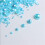 1000Pcs Nail Decoration Three-dimensional Half-Sky Blue AB 1