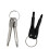 Portable Multitools Keychain Screwdriver Flat/Cross-Black 6