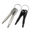 Portable Multitools Keychain Screwdriver Flat/Cross-Black 4