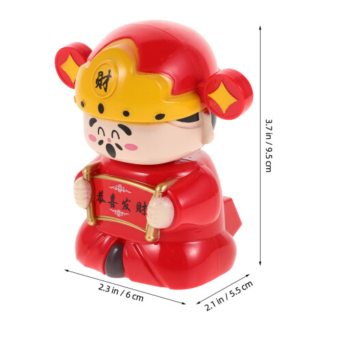 Cute Solarbetriebene Geldgott Figur Für Auto Dashboard 2